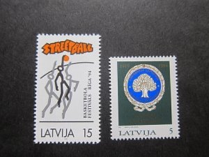 Latvia 1994 Sc 362,378 set MNH