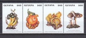 Guyana, Scott cat. 3059 a-d. Guyana Mushrooms issue.