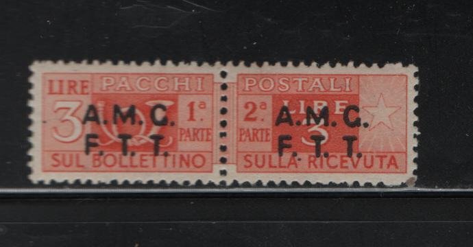 Trieste Q15 Hinged, 1949-54 Parcel Post Stamps of Italy