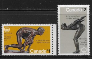 Canada 656-57 Olympics set MNH