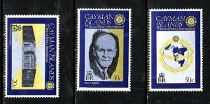 Cayman Is.-Sc#434-6- id4-unused NH set-Rotary International-1980-