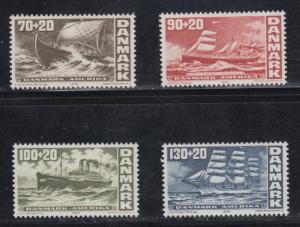 Denmark   #b49-52  mnh   cat $3.25
