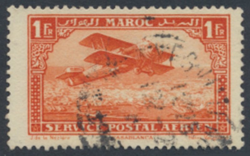 French Morocco   SC# C7  Used  Air Post Aircraft  see details and scans 