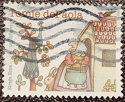 US Scott # 5797; used (63c) Tomie dePaola from 2023; XF centering; off paper