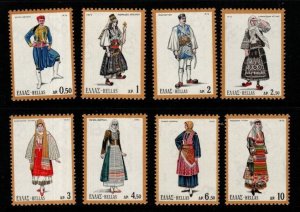 GREECE SG1197/204 1972 GREEK COSTUMES MNH