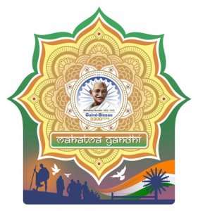 Guinea-Bissau - 2021 Leader Mahatma Gandhi - Stamp Souvenir Sheet - GB210218b
