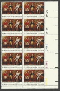 US Scott 1728 Plate Block MNH of 10 MNH Surrender at Saratoga (13 cents) F shipp