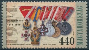 Hungary Stamps 2014 MNH Start of World War I WW1 WWI Military Medals 1v Set