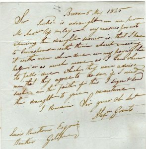 GB Scotland Cover EL ex *BRORA* Sutherland Entire Letter 1845{samwells}EP257 