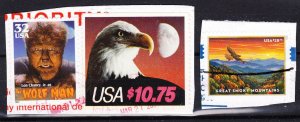 MOstamps - US High Denomination Stamps used on paper - Lot # HS-E598