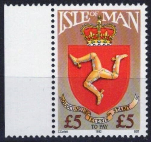 Isle of Man J25 MNH Postage Due Coat of Arms ZAYIX 033023S61