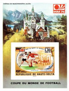 Upper Volta 1974 Sc C196 World Cup Football Souvenir Sheet MNH Imperforate M/S