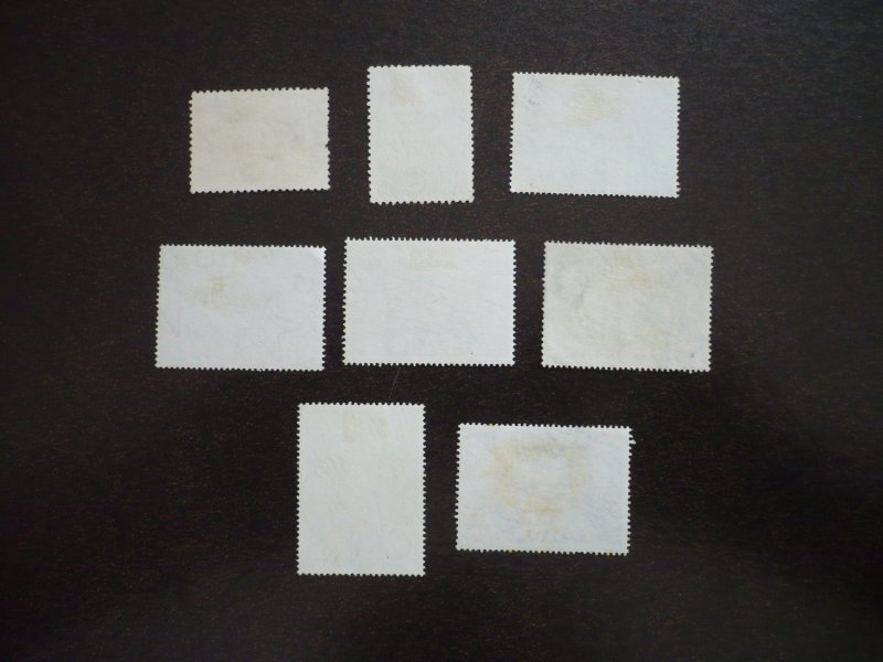 Stamps - Ghana - Scott# 48-57,C1 - Used Part Set of 8 Stamps