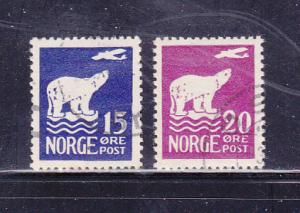 Norway 108-109 U Polar Bear And Plane