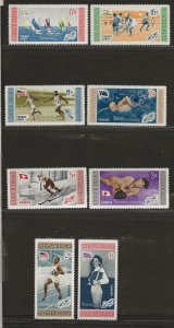 DOMINICAN REPUBLIC SC# 501-5, C106-8  FVF/MNH