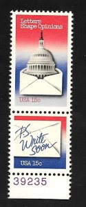 United States 1980 - MNH + PL # - Pair - Scott #1809-10