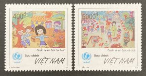 Vietnam 1998 #2831-2, Children's Paintings, MNH.