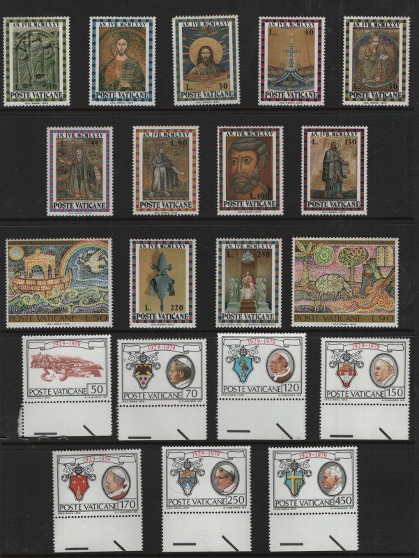 VATICAN CITY, MNH COLLECTION   7 STOCK SHEETS   LOOK