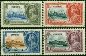 Cyprus 1935 Jubilee Set of 4 SG144-147 Fine Used