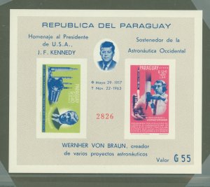 Paraguay #841A  Souvenir Sheet (Space)