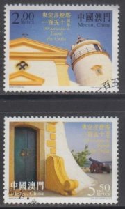 Macau 2015 150th Anniv of Guia Lighthouse Stamps Set of 2 Fine Used