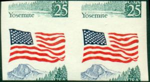 #2280a 25¢ YOSEMITE WITH MISCUT C.O.D. ERROR  BL693