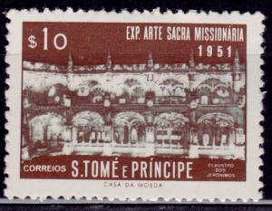 Sao Tome and Principe, 1953, Jeronymos Convent, 10c, sc#363, MNG-nogum