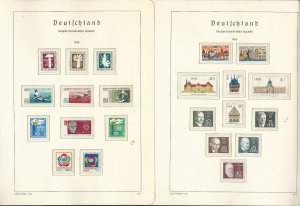 Germany DDR Stamp Collection on 28 Hingless Lighthouse Pages 1967-69, JFZ