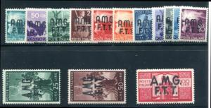 Trieste 1-14 MNH