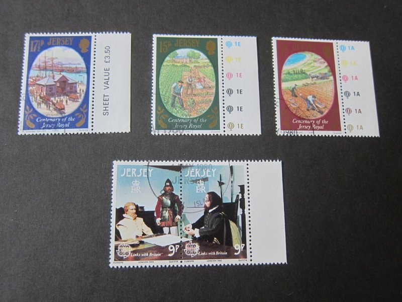 Jersey 1980 Sc 226-8,229 sets FU