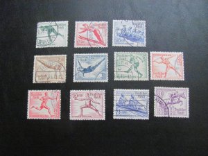 GERMANY 1936 USED SC# B79-89 BOTH OLYMPICS SET $30 (113)
