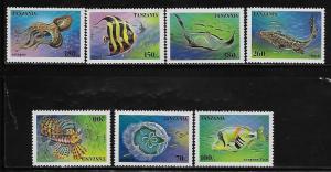 Tanzania 1404-10 Marine Life Mint NH