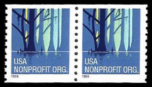 PCBstamps   US #3207 Coil Pair 10c(2x(5c))Wetland, Swamp, MNH, (8)