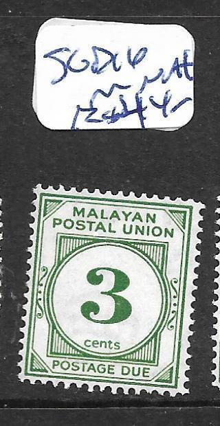  MALAYA MPU (PP1001B) POSTAGE DUE 3C  SG D16    MNH