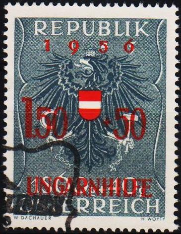 Austria. 1956 1s50+50g on 1s60+40g S.G.1287 Fine Used