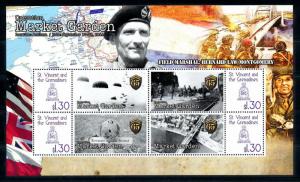 [76577] St. Vincent & Gren. 2009 World War II Operation Market Garden Sheet MNH