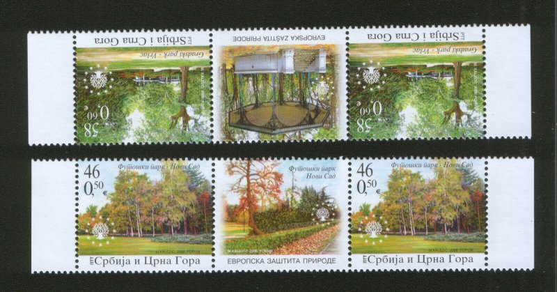 SERBIA & MONTENEGRO-MNH** STRIP - European Nature Protection – 2006.