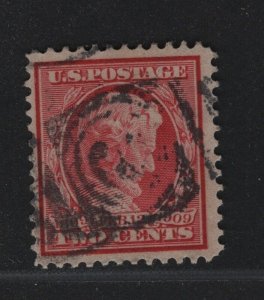 369 F-VF+ blue paper used neat cancel with rich color cv $ 225 ! see pic !