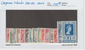 Cayman Islands 135-49 VF MNH QEII