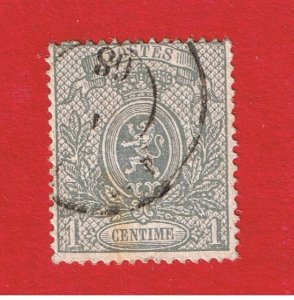 Belgium #24a    VF used  Coat of Arms    Free S/H