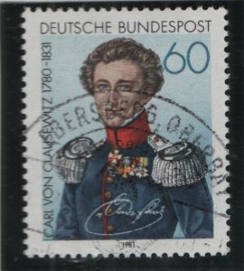 Germany  #1364 used 1981  General von Clausewitz