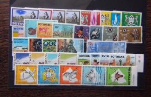 Botswana 1968 1971 sets Museum Dickens Crops Developing Botswana Xmas etc MNH