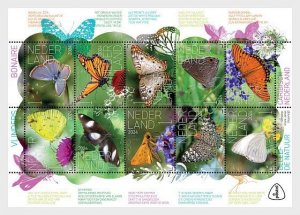 The Netherlands / Nederland - Postfris/MNH - Sheet Butterflies 2024