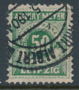 Leipzig 1897 Mi A16bX Green 50Pf Used Town Local, PrivatPost