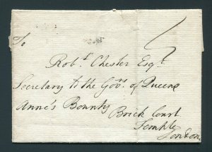 1780 to Secretary of the Governors of Queen Anne's Bounty - London, England