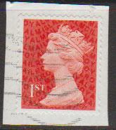 GB QE II Machin SG U2968b - 1st vermillion  - date code M13L - Source  C 