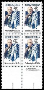 PCBstamps   US #1756 CW 52c(4x13c)George M. Cohan,  MNH, (CW-3)