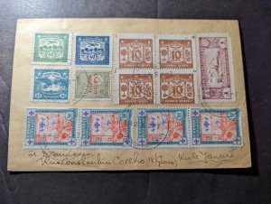 1936 Paraguay Airmail Souvenir Cover Asuncion to Rio De Janeiro Brazil