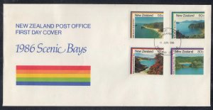 New Zealand Scott 850-3 FDC - Scenic Bays