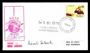 1976 VIKING 2 LANDED - CANBERRY TRACKING STATION - SIGNED - AU #629 (ESP#3859)